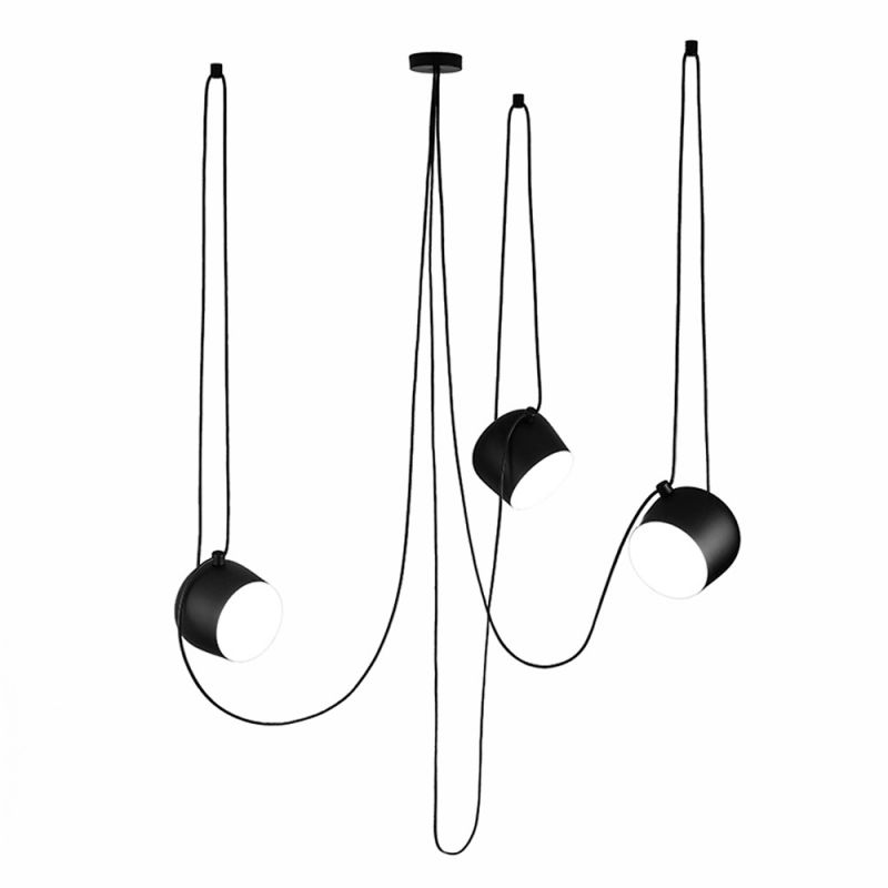 Aim 3-er Set Pendant light Black Flos SINGLE PIECES